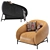 CURL Leather Armchair: Cider Edition 3D model small image 4