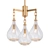 Elegant Tear Drop Chandelier 3D model small image 1