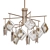 Elegant Faceted Glass Chandelier 3D model small image 1