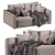 Elegant Dienne More Sofa 3D model small image 2