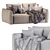 Elegant Dienne More Sofa 3D model small image 5