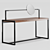 Sleek Aluminium Dressing Table 3D model small image 2