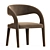 Elegant Hawkins Dining Chair 3D model small image 1