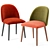 Onyx Side Chair: Sleek and Stylish Contract Seating 3D model small image 3