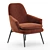Elegant Wendelbo Hug Lounge Chair 3D model small image 2