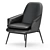 Elegant Wendelbo Hug Lounge Chair 3D model small image 4