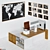 Modern Office Furniture Set 3D model small image 1