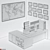 Modern Office Furniture Set 3D model small image 10