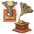 Vintage Gramophone Table Decor 3D model small image 3