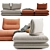 Gemini Modular Sectional Sofa 3D model small image 2