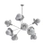 Elegant Alyssa Chandelier: Radiate Pure Luxury 3D model small image 2