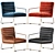 Contemporary Maia Armchair 3D model small image 2