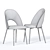 Luxury Velvet Dining Set 3D model small image 4