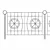 Elegant Wrought Iron Fence Set 3D model small image 5