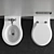 Galassia Ethos Wall-Hung WC & Bidet 3D model small image 4