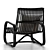 Sleek Curve Lounge Chair 3D model small image 6