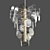 Elegant Loire Cascading Chandelier 3D model small image 1