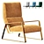 Elegant Helga Armchair: Perfect Comfort with Armrests 3D model small image 1