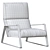 Elegant Helga Armchair: Perfect Comfort with Armrests 3D model small image 4