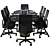 Sleek Executive Conference Table 3D model small image 3