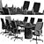 Sleek Executive Conference Table 3D model small image 4