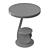 Marble Storage End Table: Elegant and Functional 3D model small image 2