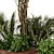 Outdoor Garden Set: Bush & Tree - Set 69 3D model small image 2