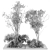 Outdoor Garden Set: Bush & Tree - Set 69 3D model small image 5