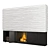 Modern Electric Fireplace - 4000 x 600 x H3000 mm 3D model small image 5