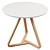 Modern Round Table: Choice of 2 Colors 3D model small image 1
