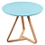 Modern Round Table: Choice of 2 Colors 3D model small image 2