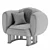 Elegant Seating Solution 3D model small image 3