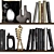 Modern Decorative Shelf Set 3D model small image 2