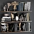 Modern Decorative Shelf Set 3D model small image 7