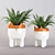  Whimsical Ceramic Fox Plant Pot 3D model small image 1