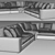 Modern Article Beta L Sofa 3D model small image 4