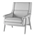 Timeless Luxury: RH Milo Baughman Leather Chair 3D model small image 5