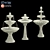 Elegant Fountain Set 3D model small image 1