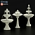 Elegant Fountain Set 3D model small image 4