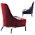 Redd Armchair: Contemporary Comfort 3D model small image 3