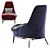 Redd Armchair: Contemporary Comfort 3D model small image 4