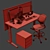 Steelcase Standing Desk 3D model small image 5