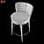 HICKS - Stylish Leather Bar Stool 3D model small image 4