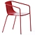 Elegant Aluminum Chair: Cadiz 3D model small image 1