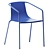 Elegant Aluminum Chair: Cadiz 3D model small image 2