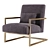 Modern Metalna Elena Armchair - Stylish Comfort for Your Home 3D model small image 1