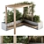 Elevated Oasis: Roof Garden & Pergola 3D model small image 1