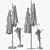 Elegant Grace Mango Coat Rack 3D model small image 5