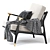 Elegant Haverhill Chair 3D model small image 3