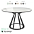 Sleek Metal Round Table 3D model small image 1